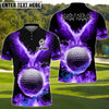 BlueJose Golf Fire Phoenix Customized Name, Team Name 3D Shirts (4 Colors)