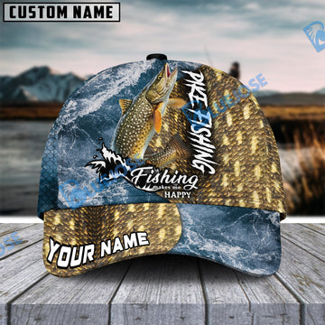 BlueJose Personalized Pike Fishing Skin Seawave Classic Cap