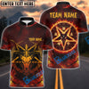 BlueJose Darts Hell Fire Satan 666 Multicolor Options Personalized Name Shirt (4 Colors)