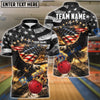 BlueJose Bowling And Pins Patriotic King American Eagle Customized Name, Team Name 3D Shirt