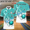 BlueJose Bowling And Pins Awareness Edition Customized Name 3D Shirt (4 Colors)