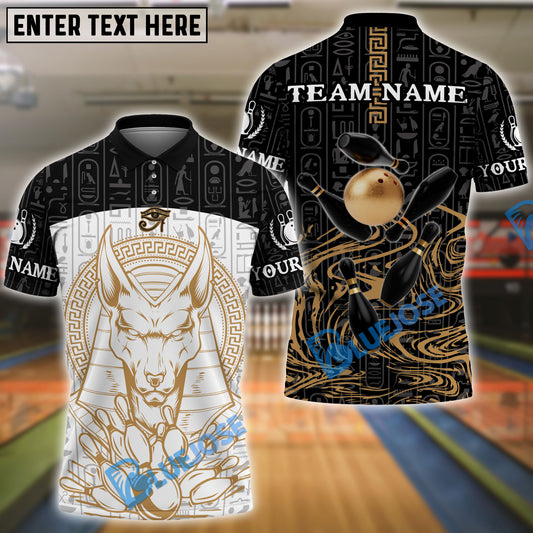 BlueJose Anubis King Bowling Jersey Personalized Name, Team Name 3D Shirt