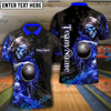 BlueJoses Grim Reaper Bowling Premium Multicolor Customized Name 3D Shirt (6 Colors)