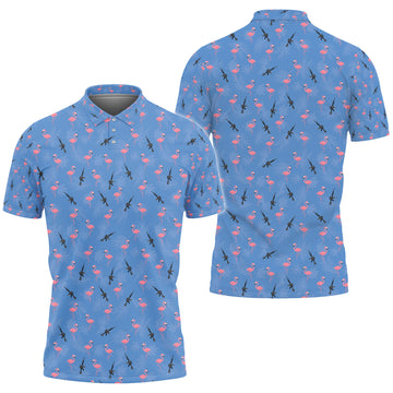 BlueJose Armed Flamingo Shirt