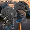 BlueJose Bear And Darts Personalized Name Shirt