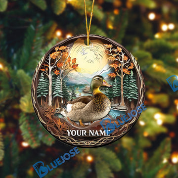 Custom Duck Customized Hunting Shape Acrylic Ornament