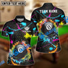 BlueJose Billiards Ball 8 Paint Color Customized Name, Team Name 3D Shirt