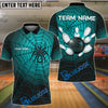 BlueJose Bowling And Pins Spider Web Customized Name, Team Name 3D Shirt (4 Colors)