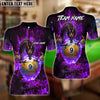 BlueJose Billiards Mystic Dragon Fire Ball 9 Customized Name, Team Name 3D Shirt (6 Colors)