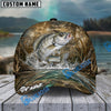 BlueJose Fishing Camo Splash Lure Personalized Name Classic 3D Cap (13 Breeds)