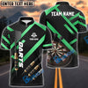 BlueJose Darts Metalic Style Personalized Name, Team Name Shirt (4 Colors)