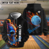 BlueJoses Bowling And Skull Customized Name 3D Shirt