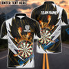 BlueJose Fire Thunderstorm  Darts Personalized Name, Team Name Shirt (6 Colors)