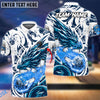 BlueJoses Bowling And Pins Blasting Dragon Customized Name 3D Shirt ( 6 Colors)