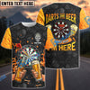 BlueJose Darts & Beer Personalized Name Shirt