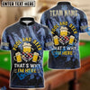 BlueJose Billiards Pool And Beer That’s Why I’m Here Customized Name, Team Name 3D Shirt