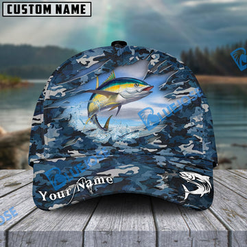 BlueJose Tuna Fish Camouflage Fishing Personalized Cap