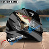 BlueJose Fishing Gray Jumping Water Splash Graphic Personalized Cap (13 Breeds)