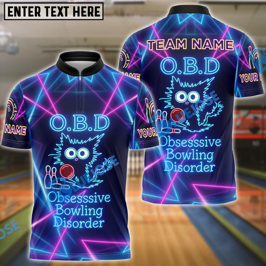BlueJose Bowling O.B.D - Obsessive Bowling Disorder Customized Name, Team Name 3D Shirt