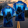 BlueJose Darts Werewolf Moon Personalized Name, Team Name Shirt (4 Colors)