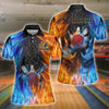 BlueJoses Bowling Fire And Ice Customized Name, Team Name 3D Shirt ( 2 Colors )