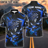 BlueJose Thunder Rising Darts Personalized Name, Team Name Pocket Shirt (6 Colors)