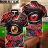 BlueJose Billiards Ball 8 Fire Eye Personalized Name, Team Name Unisex Shirt (4 Colors)