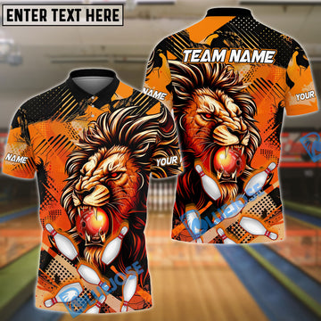 BlueJose The Tiger and Bowling Personalized Name, Team Name 3D Shirt (5 Colors)