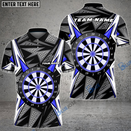 BlueJose Darts Racing Lightning Pattern Personalized Name, Team Name Shirt (4 Colors)