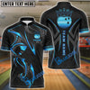 BlueJose Bowling And Pins Bling Crown Customized Name 3D Shirt (4 Colors)