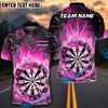 BlueJose Darts Fire Colorful Rays Of Light Premium Personalized Name, Team Name 3D Shirt (6 Colors)