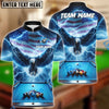 BlueJose Billiards Ball 8 Pool American Eagle Thunder Personalized Name & Team Name Shirt (4 Colors)