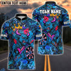 BlueJose Darts Angry Bull Graffiti Crown Customized Name, Team Name 3D Shirt (4 Colors)
