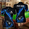 BlueJose Billiards Ball 8 Dark Shark Customized Name, Team Name 3D Shirt (4 Colors)