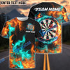 BlueJose Darts Double Fire Personalized Name, Team Name Shirt (4 colors)