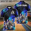 BlueJose Bowling And Pins Angry Ball Beer Party Customized Name, Team Name 3D Shirt (4 Colors)
