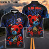 BlueJose Darts Creepy Teddy Graffiti Personalized Name, Team Name Shirt (4 Colors)