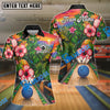 BlueJose Bowling Tropical Sunset Aloha Strike Customized Name, Team Name 3D Shirt