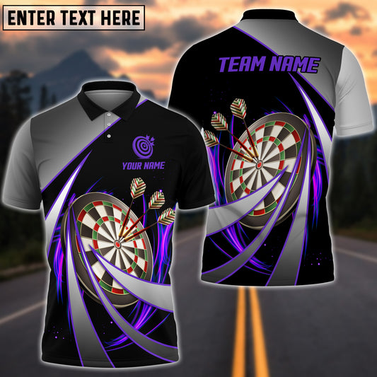 BlueJose Darts Tornado Pattern Personalized Name, Team Name Shirt (4 Colors)