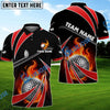 BlueJose Golf Fire Light Customized Name, Team Name 3D Shirts (6 Colors)