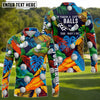BlueJose Golf Tropical Floral Personalized Name 3D Shirt