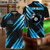 BlueJose Billiards Ball 8 Scratch Claw Marks Personalized Name Shirt (4 Colors)