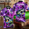 BlueJose Billiards Yin-Yang 8 & 9 Ball Lightning Shark Personalized Name Shirt (4 Colors)