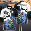 BlueJose Darts Punished Skull Flame Personalized Shirt (4 Colors)
