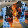 BlueJoses Bowling Fire And Ice Customized Name, Team Name 3D Shirt ( 2 Colors )