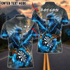 BlueJose Darts Phoenix Thunder Lightning Personalized Name, Team Name Shirt (4 Colors)
