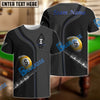 BlueJose Billiards Ball 9 Deep Fantasy Personalized Name, Team Name Unisex Shirt (4 Colors)