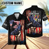 BlueJose Billiards American Flag 8 Ball Player Personalized Shirt