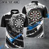 BlueJose Darts Black Flames Of Hell Personalized Name, Team Name 3D Shirt ( 6 Colors)