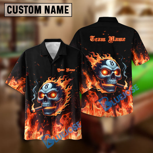 BlueJose Billiards Smokin' Ball Custom Shirt For Carlos Nacianceno